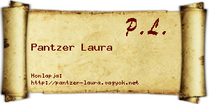 Pantzer Laura névjegykártya
